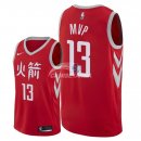 Camisetas NBA de James Harden Houston Rockets Nike Rojo CiudadMVP 2018