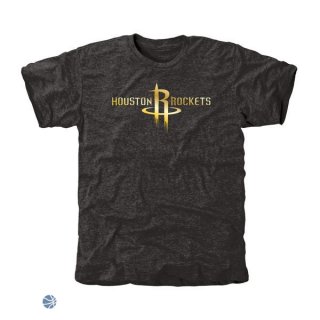 Camisetas NBA Houston Rockets Negro Oro