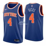 Camisetas NBA de Isaiah Hicks New York Knicks Azul Icon 2018
