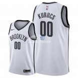 Camisetas NBA de Rodions Kurucs Brooklyn Nets Blanco Association 2018