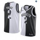 Camisetas NBA de Taurean Prince Brooklyn Nets Blanco Negro Split Edition