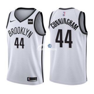 Camisetas NBA de Dante Cunningham Brooklyn Nets Blanco 17/18