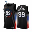 Camisetas NBA de New York Knicks Luka Samanic Nike Negro Ciudad 2021