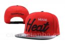 Snapbacks Caps NBA De Miami Heat Rojo Gris Negro