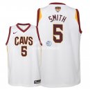 Camisetas de NBA Ninos JR. Smith Cleveland Cavaliers 2018 Finales Blanco Association Parche