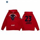 Sudaderas Con Capucha NBA 2021 All Star LeBron James x HBCU Howard University Pupil Rojo
