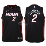 Camisetas de NBA Ninos Miami Heat Wayne Ellington Negro Icon 2018