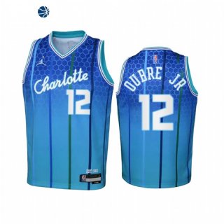 Camisetas NBA Ninos Charlotte Hornets Kelly Oubre Jr. Verde Azul 2021