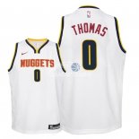 Camiseta NBA Ninos Denver Nuggets Isaiah Thomas Blanco Association 18/19
