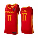 Camisetas Copa Mundial de Baloncesto FIBA 2019 Spain Fran Vazquez Rojo