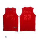 Camisetas NBA de Michael Jordan Chicago Bulls Rojo Profundo Malla