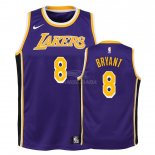 Camisetas NBA Ninos Kobe Bryant Los Angeles Lakers Púrpura Statement 2018/19