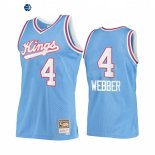 Camisetas NBA Sacramento Kings Chris Webber Azul Hardwood Classics