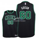 Camiseta NBA Ninos Boston Celtics Jonathan Gibson Negro Statement 2018