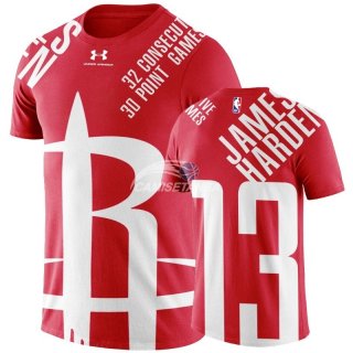 Camisetas NBA de Manga Corta James Harden All Star 2019 Blanco Rojo