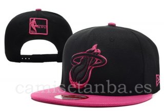 Snapbacks Caps NBA De Miami Heat Negro Rosa