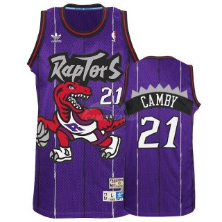 Camisetas NBA Toronto Raptors Marcus Camby Púrpura Hardwood Classics