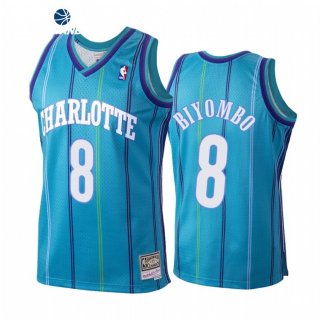 Camisetas NBA Charlotte Hornets Bismack Biyombo Teal Hardwood Classics 1999-00