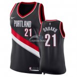 Camisetas NBA Mujer Chinanu Onuaku Portland Trail Blazers Negro Icon