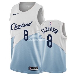 Camisetas NBA Edición ganada Cleveland Cavaliers Jordan Clarkson Azul 2018/19