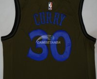Camisetas NBA Salute To Servicio Golden State Warriors Stephen Curry Nike Ejercito Verde 2018