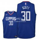 Camisetas de NBA Ninos Los Angeles Clippers Mike Scott Azul Icon 2018