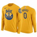 T Shirt NBA Golden State Warriors D'Angelo Russell Manga Larga Amarillo