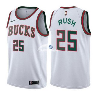 Camisetas NBA de Brandon Rush Milwaukee Bucks Retro Blanco 17/18