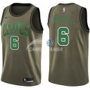 Camisetas NBA Salute To Servicio Boston Celtics Bill Russell Nike Ejercito Verde 2018