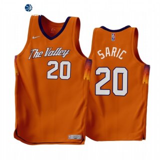Camisetas NBA Earned Edition Phoenix Suns NO.20 Dario Saric Naranja 2022-23