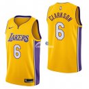 Camisetas NBA de Jordan Clarkson Los Angeles Lakers Amarillo Icon 17/18