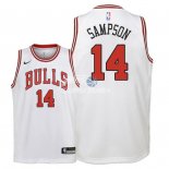 Camiseta NBA Ninos Chicago Bulls JaKarr Sampson Blanco Association 2018