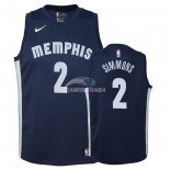 Camisetas de NBA Ninos Memphis Grizzlies Kobi Simmons Marino Icon 2018