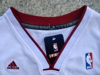 Camisetas NBA de Dwyane Wade Bosh Miami Heats Blanco Rojo
