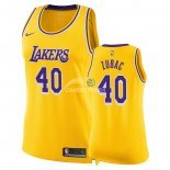 Camisetas NBA Mujer Ivica Zubac Los Angeles Lakers Amarillo Icon 18/19