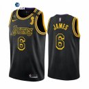 Camisetas NBA de Los Angeles Lakers LeBron James Negro Mamba 2021