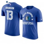 T- Shirt NBA Dallas Mavericks Jalen Brunson Azul