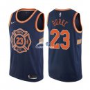 Camisetas NBA de Trey Burket New York Knicks Nike Azul Ciudad 17/18