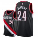 Camisetas NBA de Anfernee Simons Portland Trail Blazers Negro Icon 2018