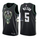 Camisetas NBA de D.J. Wilson Milwaukee Bucks Negro Statement 17/18