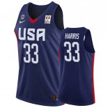 Camisetas Copa Mundial de Baloncesto FIBA 2019 USA Tobias Harris Marino