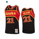 Camisetas NBA Atlanta Hawks Dominique Wilkins Negro Hardwood Classics