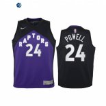 Camisetas de NBA Ninos Edición ganada Toronto Raptors Norman Powell Purpura 2021