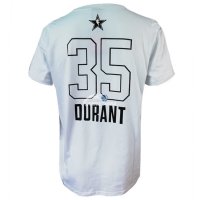 Camisetas NBA de Manga Corta Kevin Durant All Star 2018 Blanco