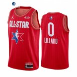 Camisetas NBA de Damian Lillard All Star 2020 Rojo
