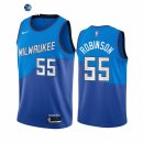 Camisetas NBA de Milwaukee Bucks Justin Robinson Nike Azul CIudad 2021