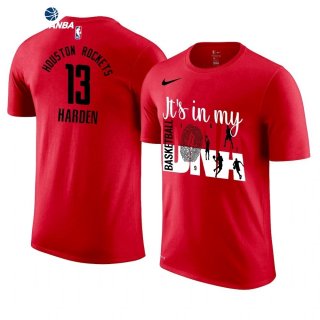 T- Shirt NBA Houston Rockets James Harden Rojo