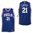 Camiseta NBA Ninos Philadelphia Sixers Joel Embiid Azul Icon 17/18