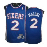 Camisetas NBA de Moses Malone Philadelphia 76ers Azul