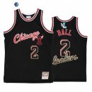 Camisetas NBA Chicago Bulls NO.2 Lonzo Ball Negro Hardwood Classics 2022